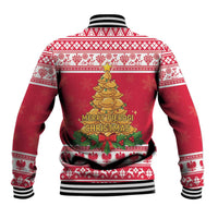 Poland Christmas Baseball Jacket Oh Pierogi Tree - Wonder Print Shop