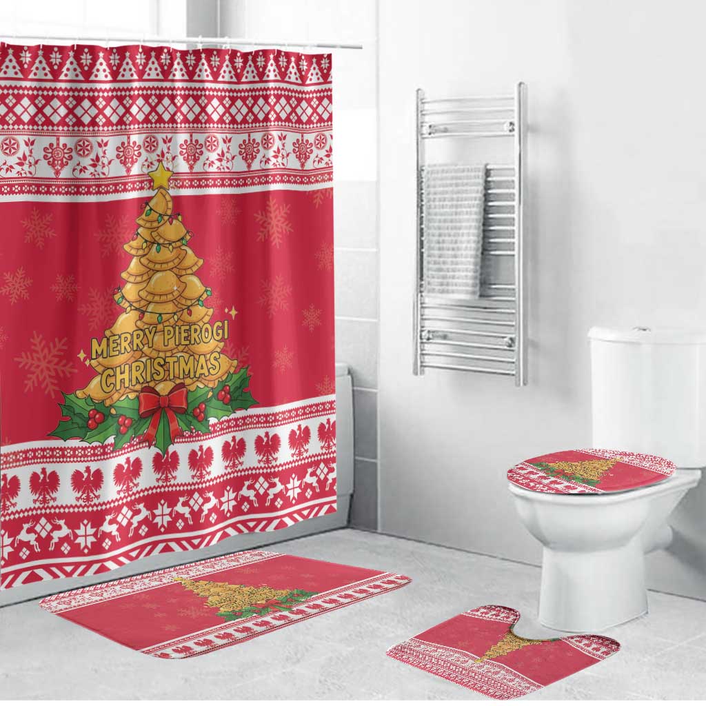 Poland Christmas Bathroom Set Oh Pierogi Tree - Wonder Print Shop