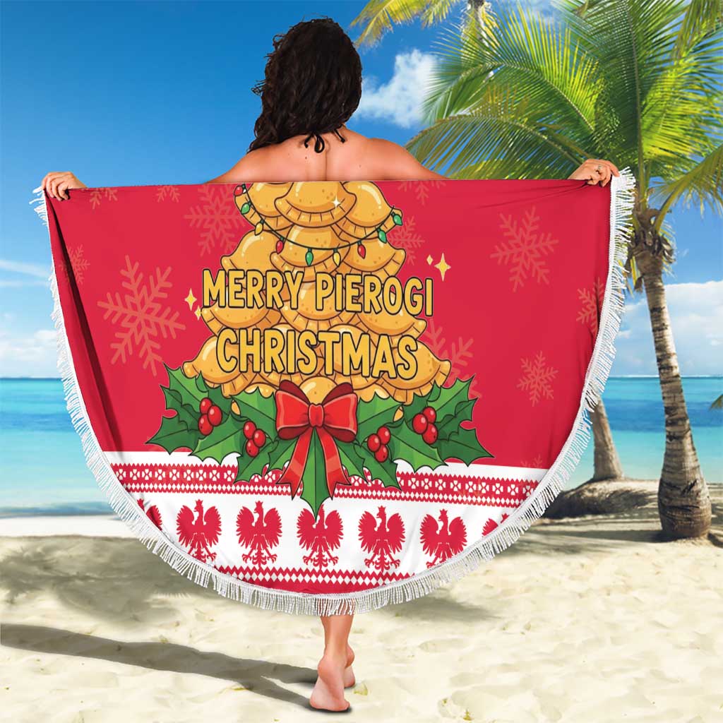 Poland Christmas Beach Blanket Oh Pierogi Tree - Wonder Print Shop