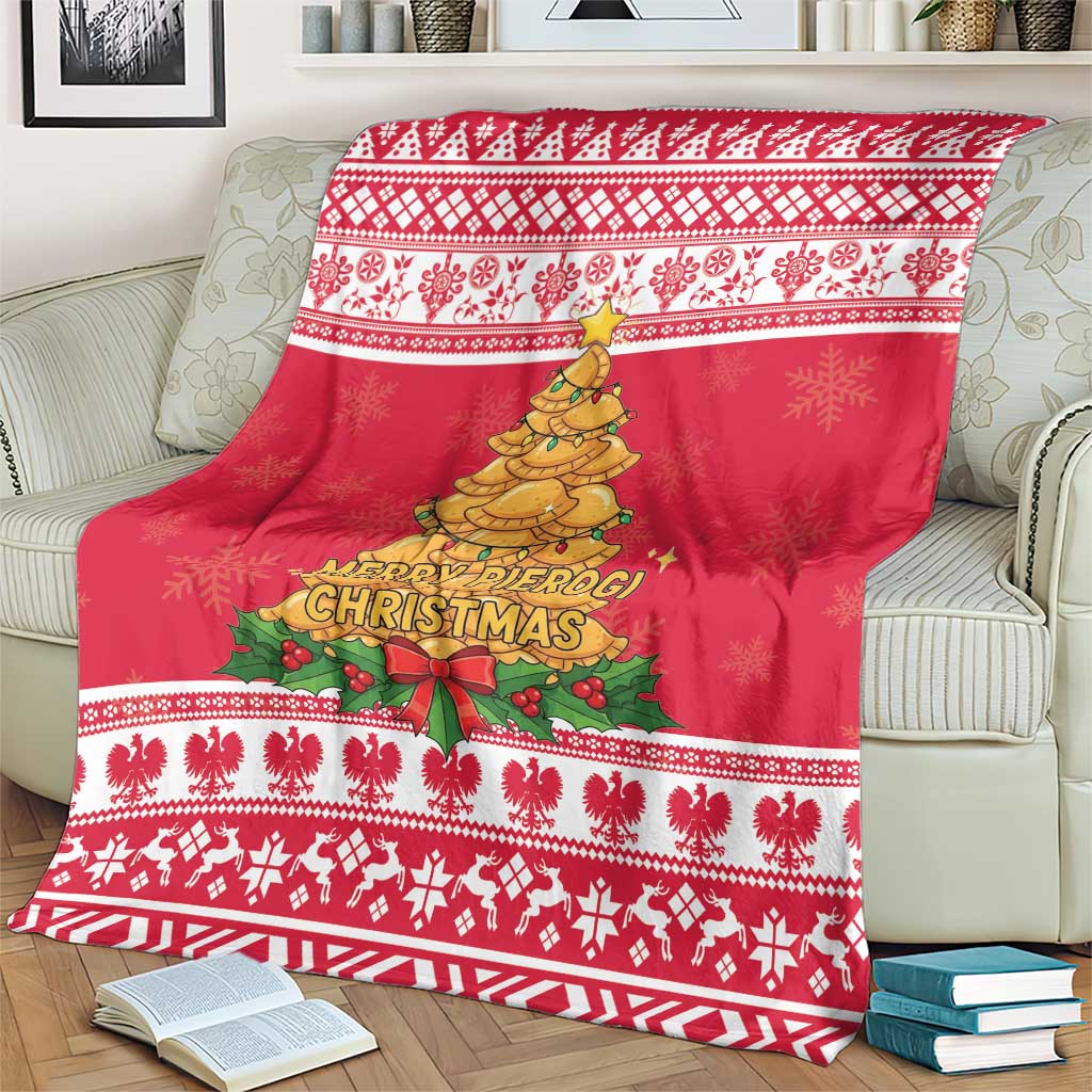 Poland Christmas Blanket Oh Pierogi Tree - Wonder Print Shop