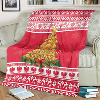 Poland Christmas Blanket Oh Pierogi Tree - Wonder Print Shop