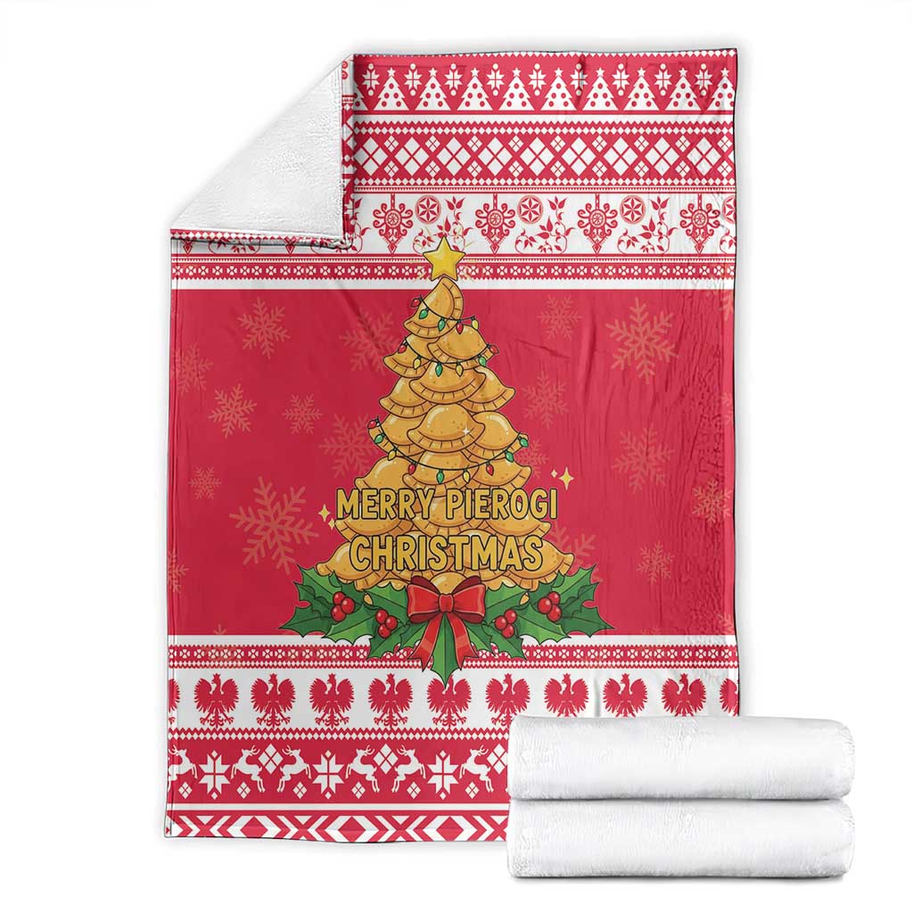 Poland Christmas Blanket Oh Pierogi Tree - Wonder Print Shop