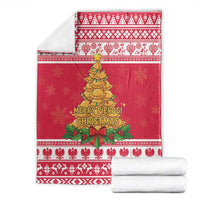 Poland Christmas Blanket Oh Pierogi Tree - Wonder Print Shop