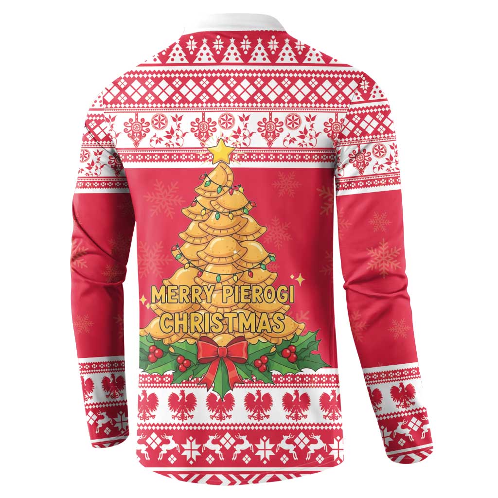 Poland Christmas Button Sweatshirt Oh Pierogi Tree - Wonder Print Shop