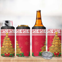Poland Christmas 4 in 1 Can Cooler Tumbler Oh Pierogi Tree - Wonder Print Shop