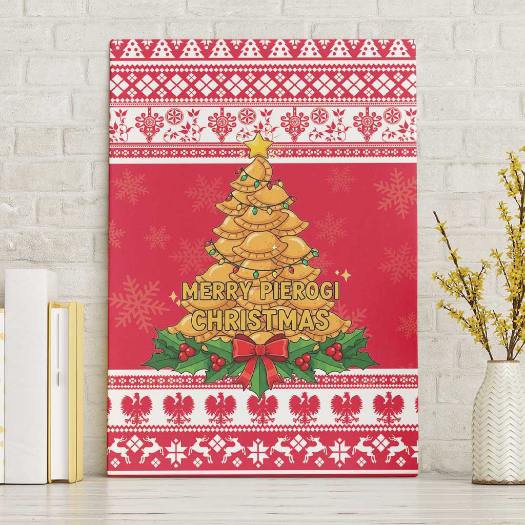 Poland Christmas Canvas Wall Art Oh Pierogi Tree - Wonder Print Shop