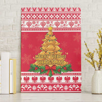 Poland Christmas Canvas Wall Art Oh Pierogi Tree - Wonder Print Shop