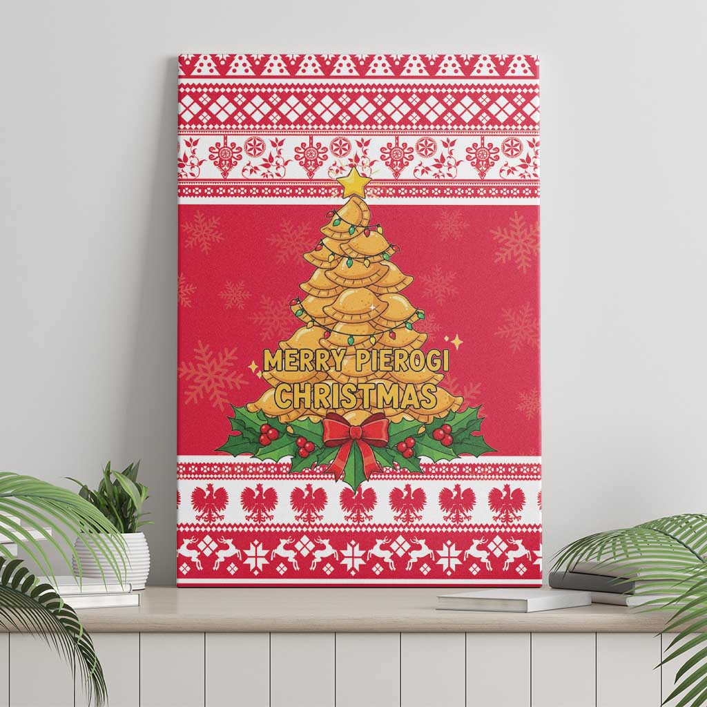 Poland Christmas Canvas Wall Art Oh Pierogi Tree - Wonder Print Shop