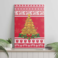 Poland Christmas Canvas Wall Art Oh Pierogi Tree - Wonder Print Shop