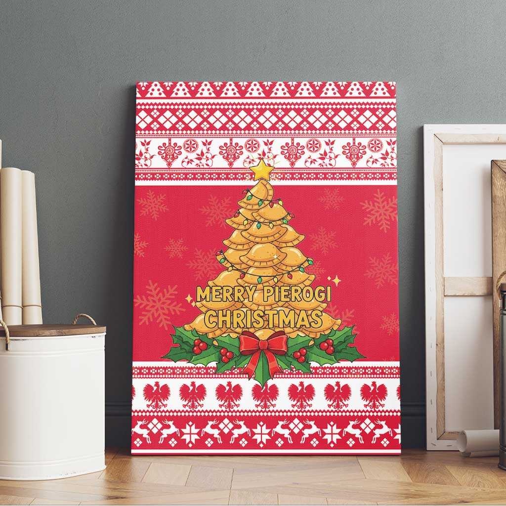 Poland Christmas Canvas Wall Art Oh Pierogi Tree - Wonder Print Shop