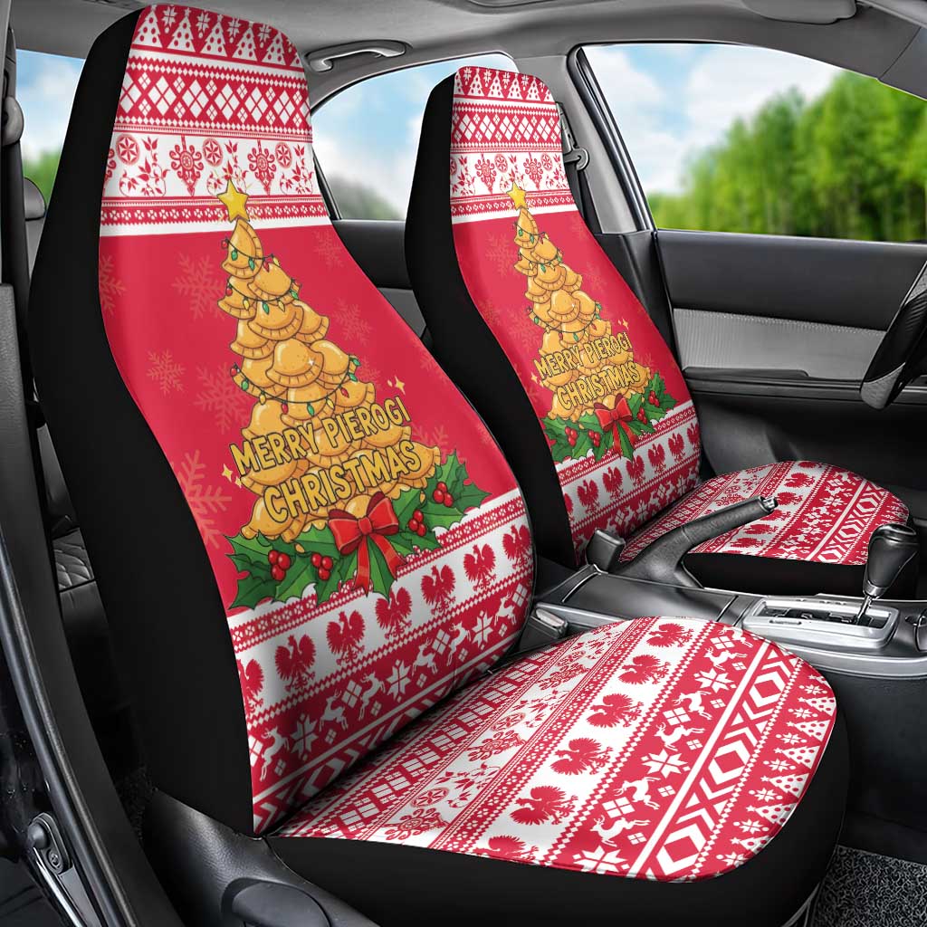 Poland Christmas Car Seat Cover Oh Pierogi Tree - Wonder Print Shop