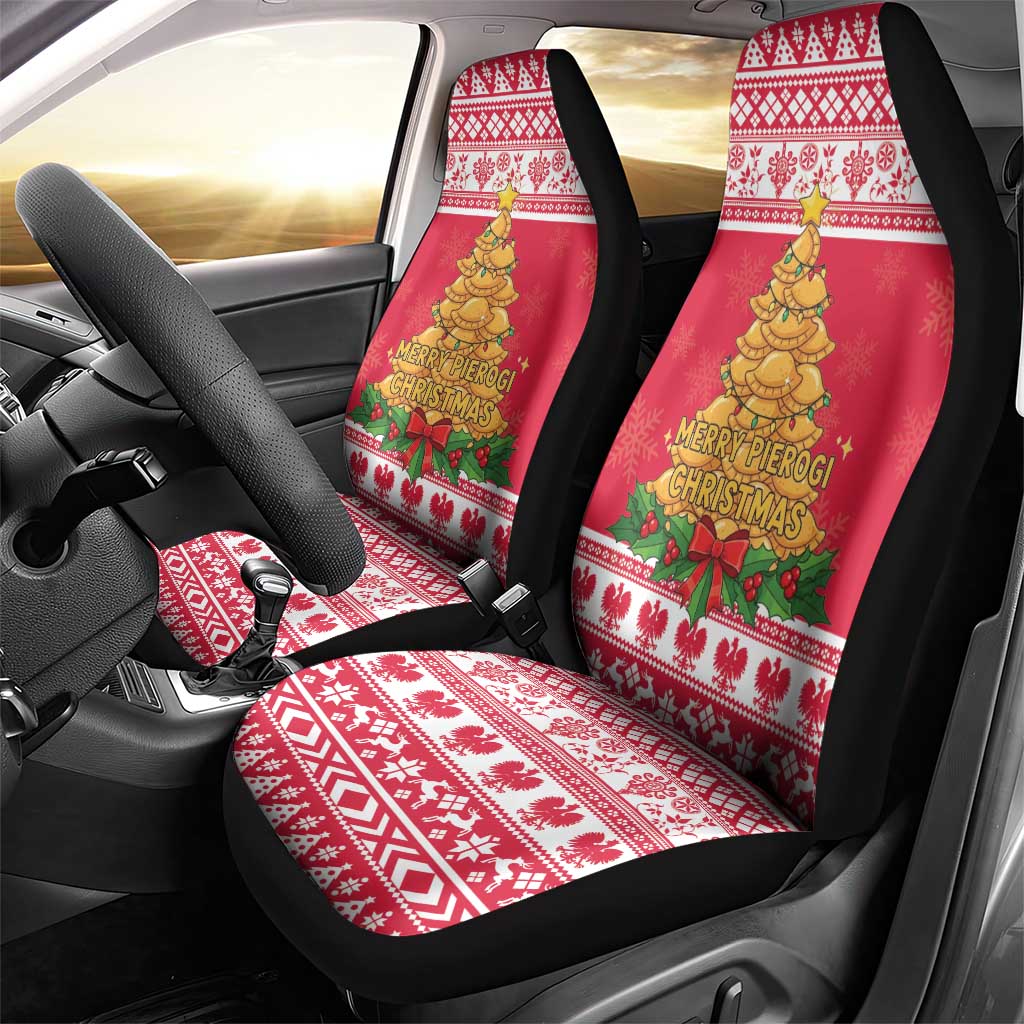 Poland Christmas Car Seat Cover Oh Pierogi Tree - Wonder Print Shop
