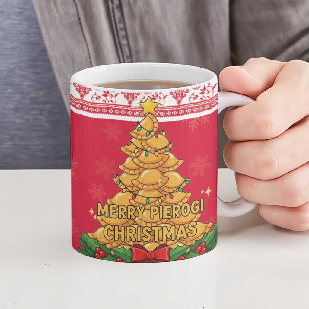 Poland Christmas Ceramic Mug Oh Pierogi Tree - Wonder Print Shop