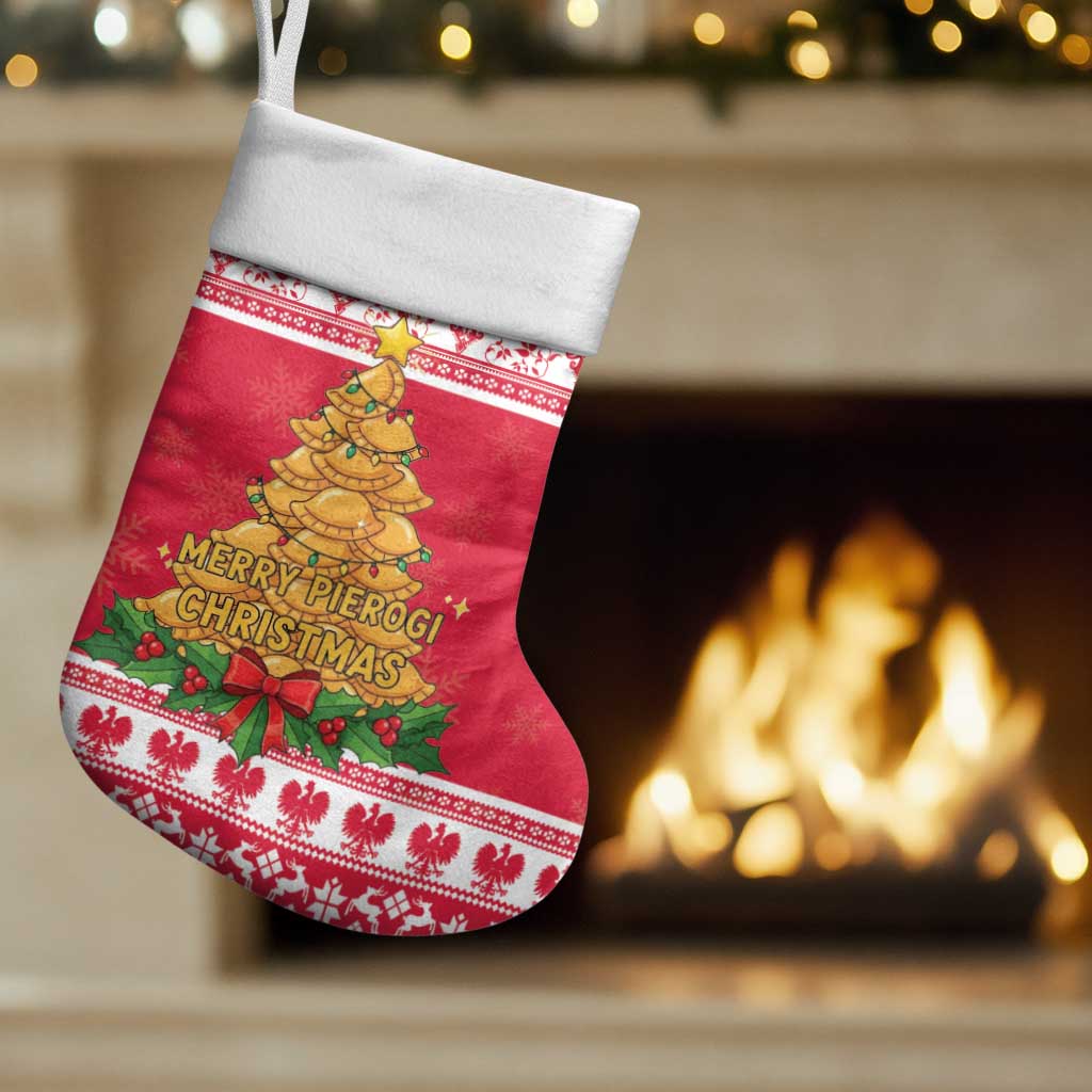 Poland Christmas Christmas Stocking Oh Pierogi Tree - Wonder Print Shop
