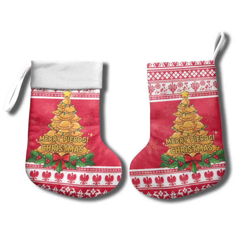Poland Christmas Christmas Stocking Oh Pierogi Tree - Wonder Print Shop