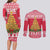 Poland Christmas Couples Matching Long Sleeve Bodycon Dress and Long Sleeve Button Shirt Oh Pierogi Tree - Wonder Print Shop
