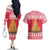 Poland Christmas Couples Matching Off The Shoulder Long Sleeve Dress and Hawaiian Shirt Oh Pierogi Tree - Wonder Print Shop