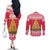 Poland Christmas Couples Matching Off The Shoulder Long Sleeve Dress and Long Sleeve Button Shirt Oh Pierogi Tree - Wonder Print Shop