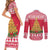Poland Christmas Couples Matching Short Sleeve Bodycon Dress and Long Sleeve Button Shirt Oh Pierogi Tree - Wonder Print Shop