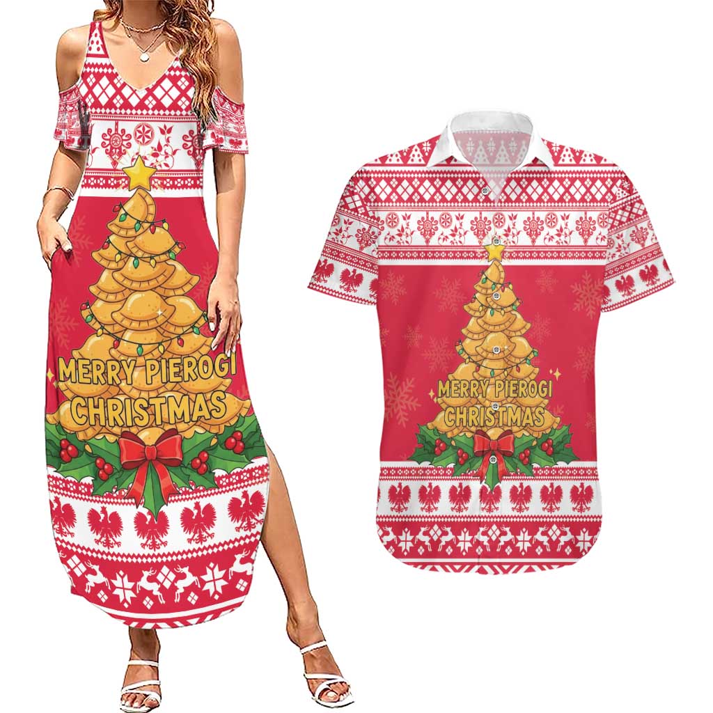 Poland Christmas Couples Matching Summer Maxi Dress and Hawaiian Shirt Oh Pierogi Tree - Wonder Print Shop