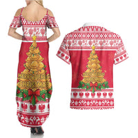 Poland Christmas Couples Matching Summer Maxi Dress and Hawaiian Shirt Oh Pierogi Tree - Wonder Print Shop