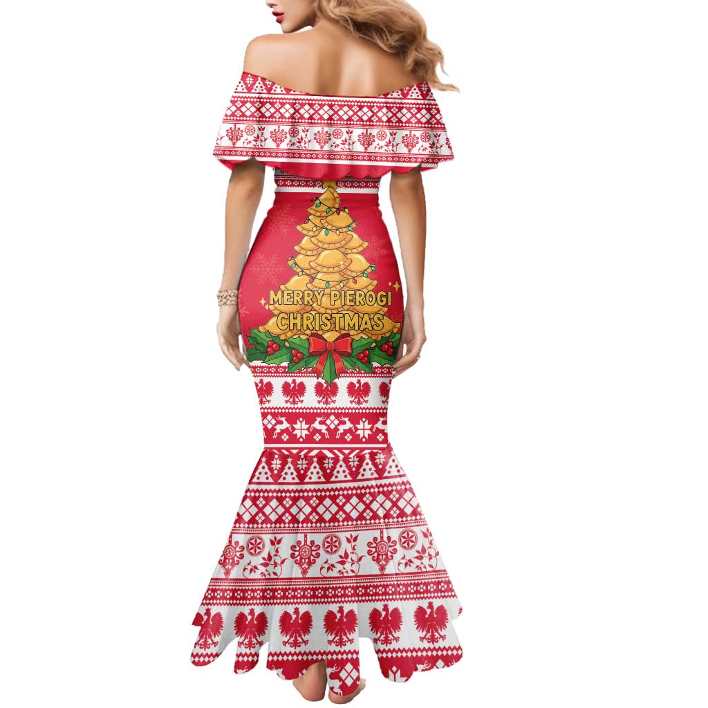 Poland Christmas Family Matching Mermaid Dress and Hawaiian Shirt Oh Pierogi Tree - Wonder Print Shop
