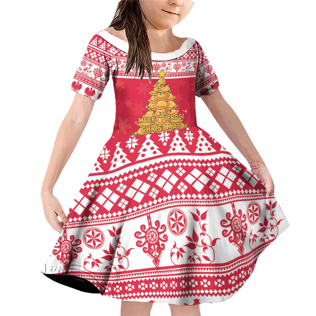 Poland Christmas Family Matching Off Shoulder Short Dress and Hawaiian Shirt Oh Pierogi Tree - Wonder Print Shop