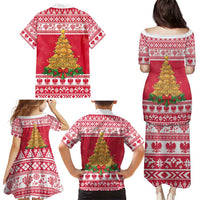 Poland Christmas Family Matching Puletasi and Hawaiian Shirt Oh Pierogi Tree - Wonder Print Shop
