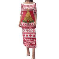 Poland Christmas Family Matching Puletasi and Hawaiian Shirt Oh Pierogi Tree - Wonder Print Shop