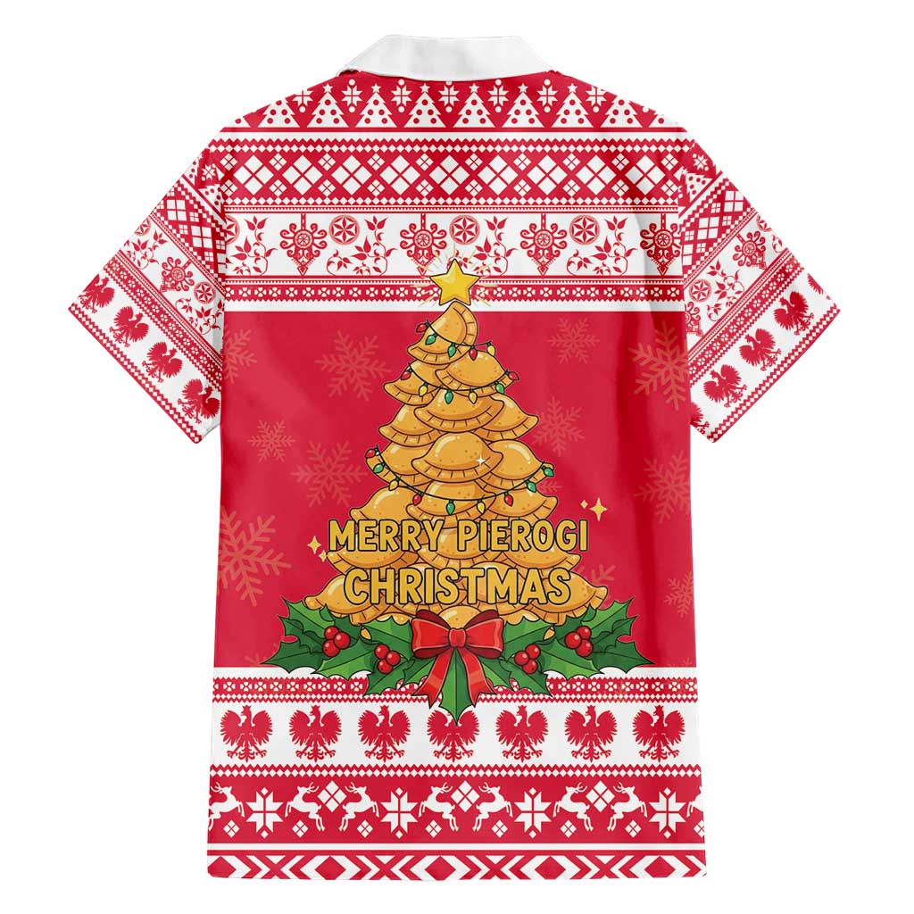 Poland Christmas Family Matching Short Sleeve Bodycon Dress and Hawaiian Shirt Oh Pierogi Tree - Wonder Print Shop