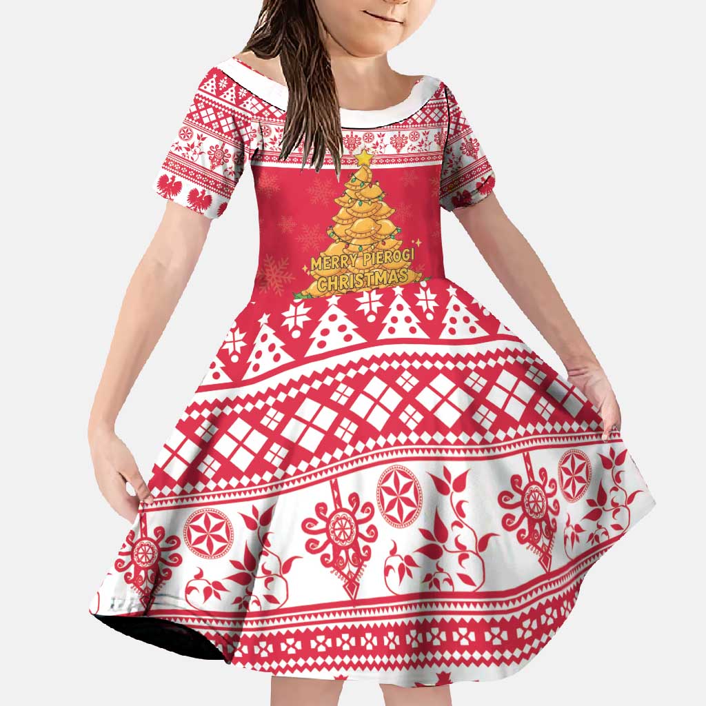 Poland Christmas Family Matching Summer Maxi Dress and Hawaiian Shirt Oh Pierogi Tree - Wonder Print Shop