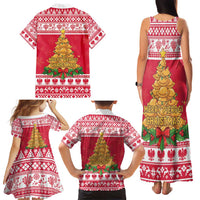 Poland Christmas Family Matching Tank Maxi Dress and Hawaiian Shirt Oh Pierogi Tree - Wonder Print Shop