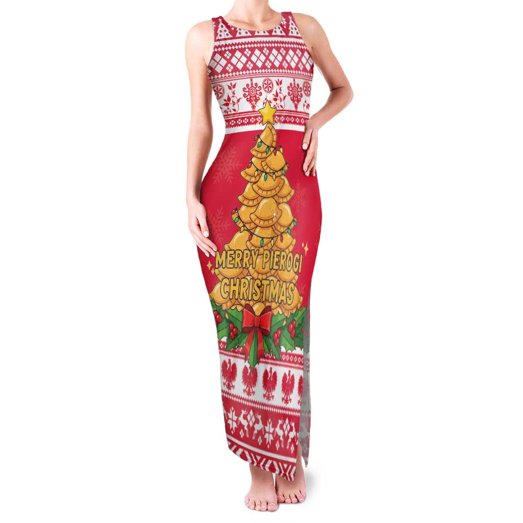 Poland Christmas Family Matching Tank Maxi Dress and Hawaiian Shirt Oh Pierogi Tree - Wonder Print Shop