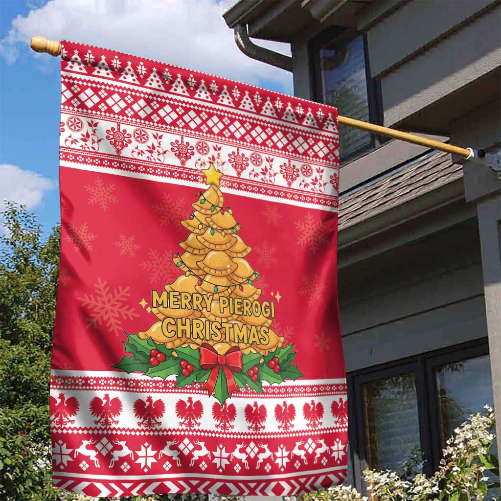 Poland Christmas Garden Flag Oh Pierogi Tree - Wonder Print Shop