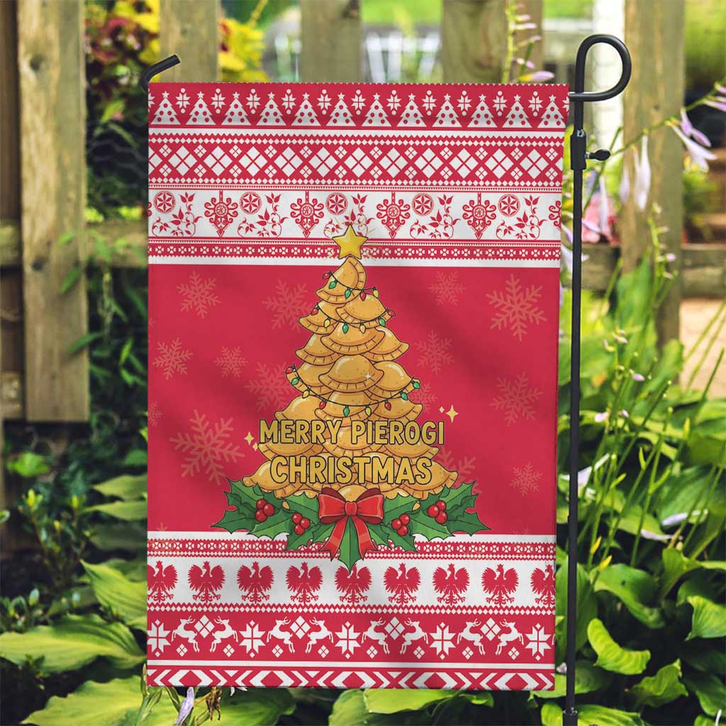 Poland Christmas Garden Flag Oh Pierogi Tree - Wonder Print Shop