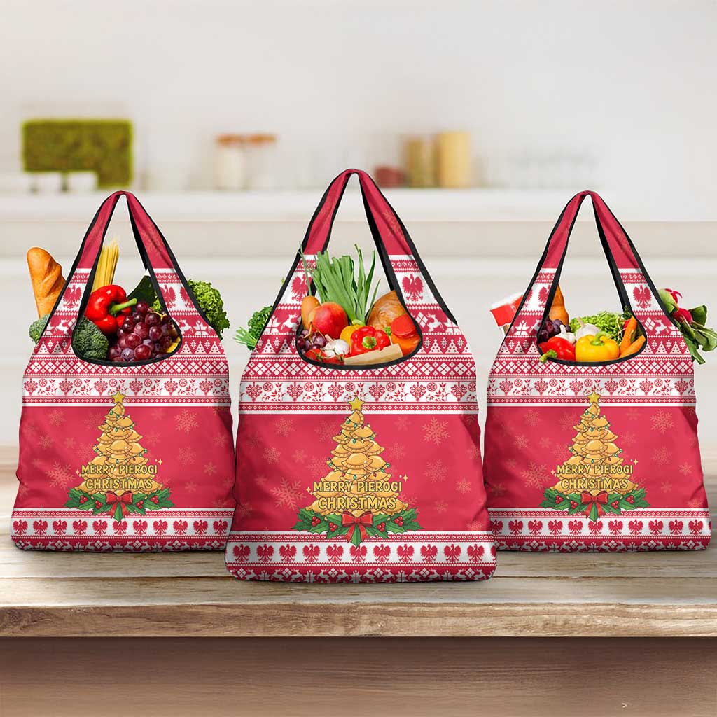 Poland Christmas Grocery Bag Oh Pierogi Tree - Wonder Print Shop
