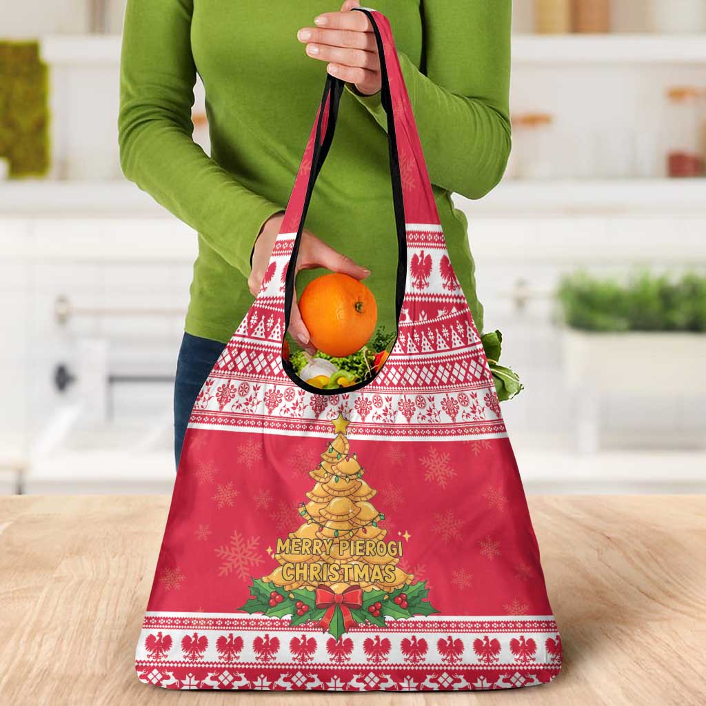 Poland Christmas Grocery Bag Oh Pierogi Tree - Wonder Print Shop
