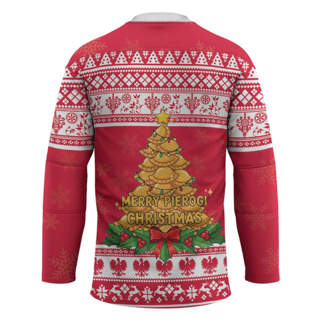 Poland Christmas Hockey Jersey Oh Pierogi Tree - Wonder Print Shop