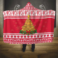 Poland Christmas Hooded Blanket Oh Pierogi Tree - Wonder Print Shop