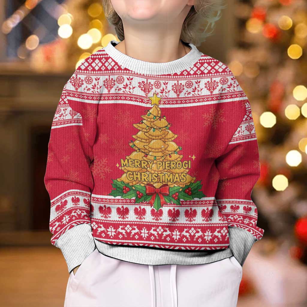 Poland Christmas Kid Ugly Christmas Sweater Oh Pierogi Tree - Wonder Print Shop