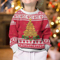 Poland Christmas Kid Ugly Christmas Sweater Oh Pierogi Tree - Wonder Print Shop