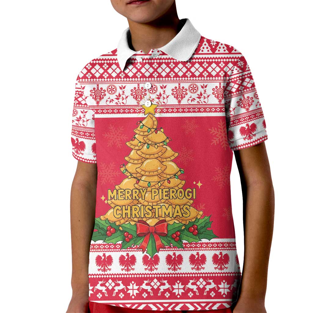 Poland Christmas Kid Polo Shirt Oh Pierogi Tree - Wonder Print Shop