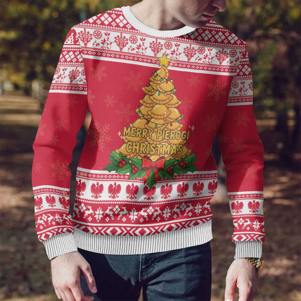 Poland Christmas Ugly Christmas Sweater Oh Pierogi Tree - Wonder Print Shop