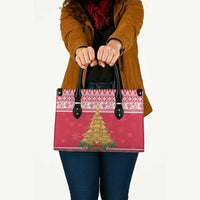 Poland Christmas Leather Bag Oh Pierogi Tree - Wonder Print Shop