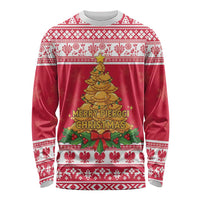 Poland Christmas Long Sleeve Shirt Oh Pierogi Tree - Wonder Print Shop