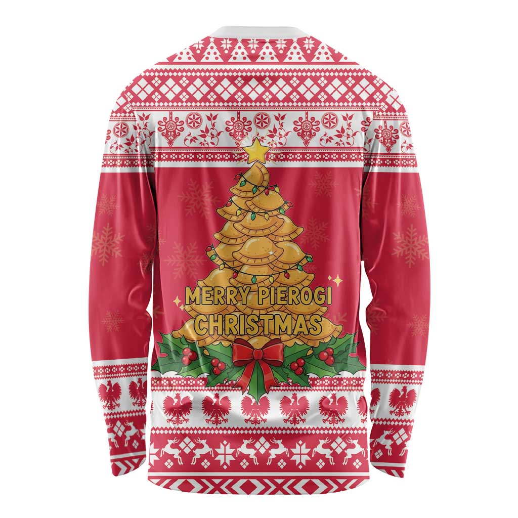 Poland Christmas Long Sleeve Shirt Oh Pierogi Tree - Wonder Print Shop