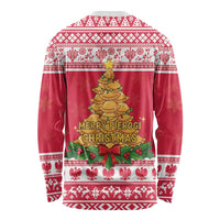 Poland Christmas Long Sleeve Shirt Oh Pierogi Tree - Wonder Print Shop