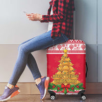 Poland Christmas Luggage Cover Oh Pierogi Tree - Wonder Print Shop