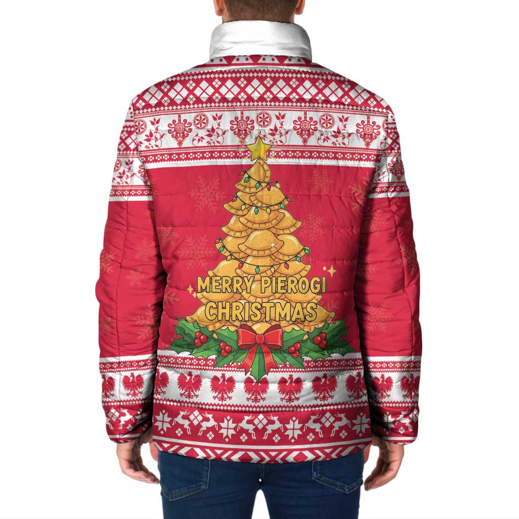 Poland Christmas Padded Jacket Oh Pierogi Tree - Wonder Print Shop