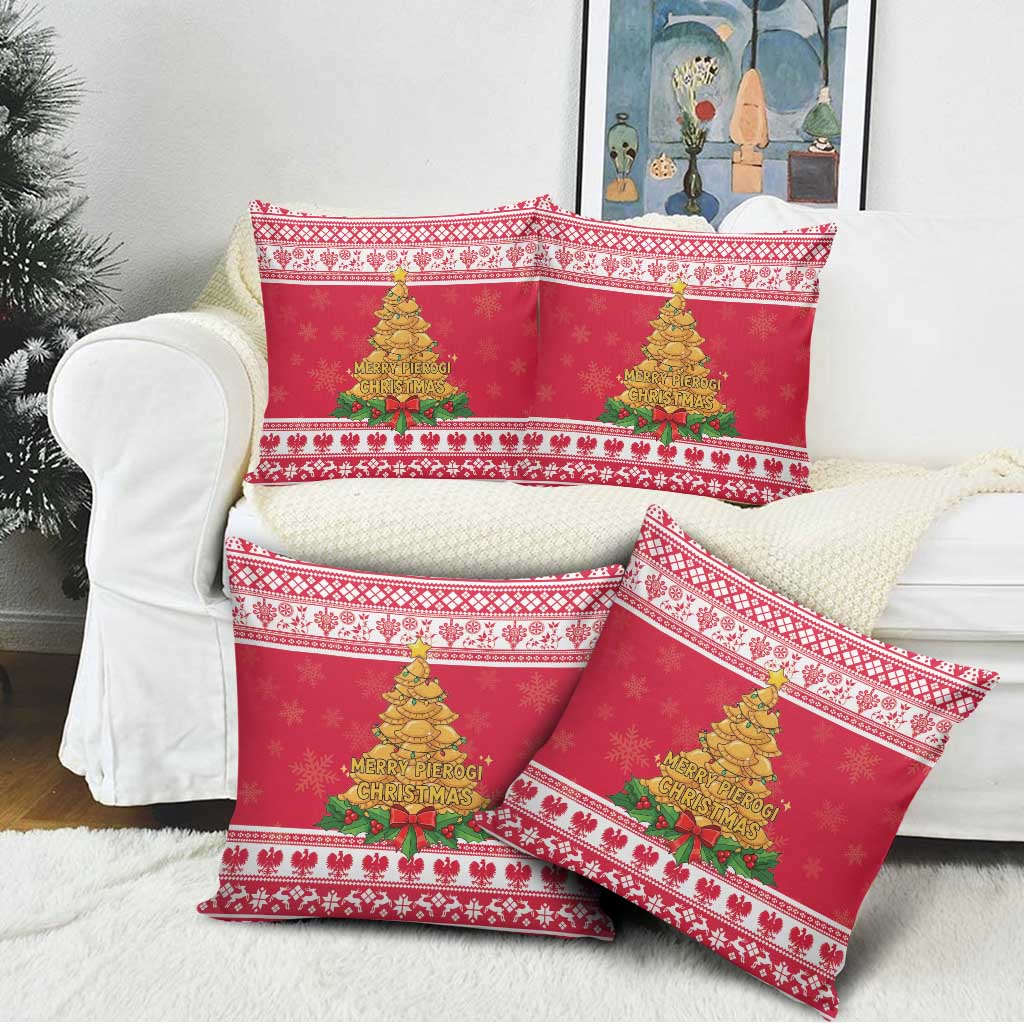 Poland Christmas Pillow Cover Oh Pierogi Tree - Wonder Print Shop